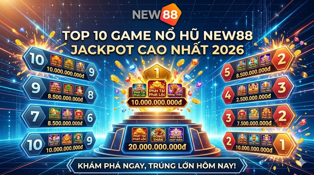 Game nổ hũ NEW88 jackpot lũy tiến cao nhất 2026