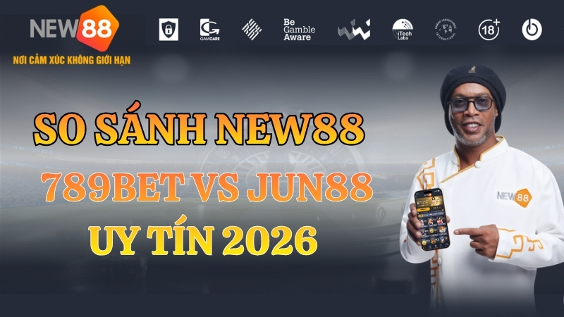 So Sánh NEW88 vs 789BET vs Jun88 Uy Tín 2026